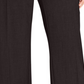Calça feminina plus size e petite plus size JM Collection, corte reto, marrom, tamanho 28W