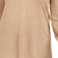 JM Collection Suéter Feminino Manga Plissada Dourado Tamanho Pequeno G