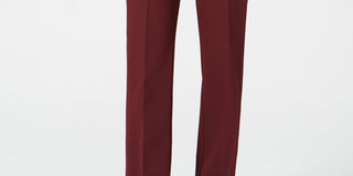 Charter Club Women's Solid Trousers Wine Size 6 Petite