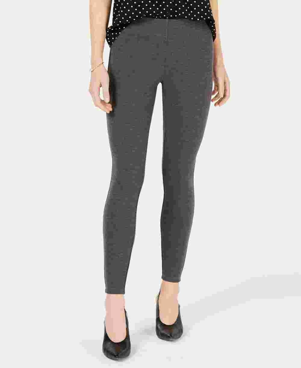 Leggings femininas Heather Active Wear da Maison Jules, cinza, tamanho médio