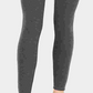 Leggings femininas Heather Active Wear da Maison Jules, cinza, tamanho médio