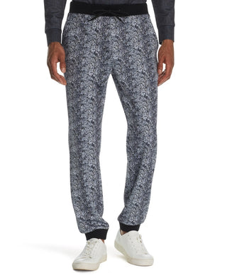 Calça Masculina Tallia Grande Estampa Pele de Cobra Jogger Stretch Cinza Tamanho Grande