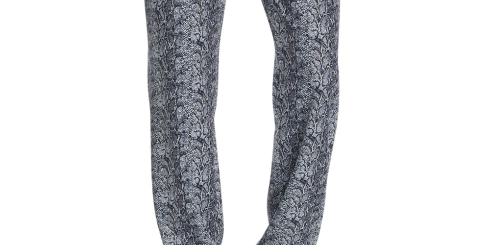 Calça Masculina Tallia Grande Estampa Pele de Cobra Jogger Stretch Cinza Tamanho Grande