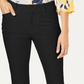 Calça feminina Charter Club Solid Newport Slim-Leg preta tamanho 4 Petite