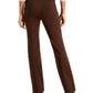 Calça Bootcut Feminina Style &amp; Co Comfort Waist Marrom Tamanho Petite M