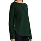 Blusa Ralph Lauren Feminina com Botões e Decote Canoa Verde Tamanho X-G