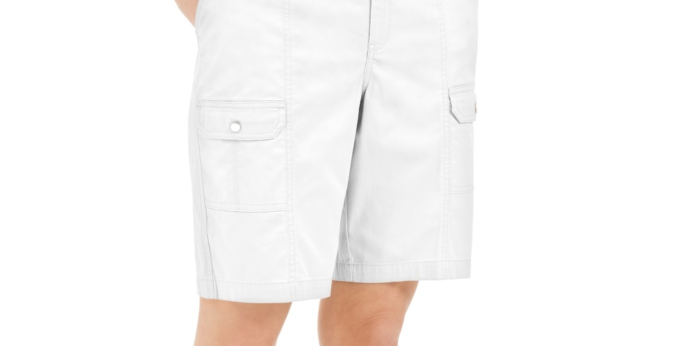 Shorts feminino Karen Scott com bolso frontal, tamanho natural 6