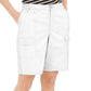 Shorts feminino Karen Scott com bolso frontal, tamanho natural 6