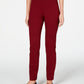 Calça feminina Charter Club Petite Pull-On Ponte-Knit Vinho Tamanho 6 P