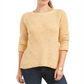 Suéter de malha mesclado feminino Style &amp; Co, amarelo, tamanho pequeno médio