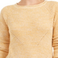 Suéter de malha mesclado feminino Style &amp; Co, amarelo, tamanho pequeno médio