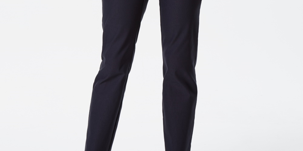 Calças femininas Charter Club Cambridge Skinny Pull-On com controle de barriga, azul brilhante, tamanho 18 S