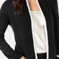 Cardigan aberto feminino Alfani, preto, tamanho pequeno, extragrande