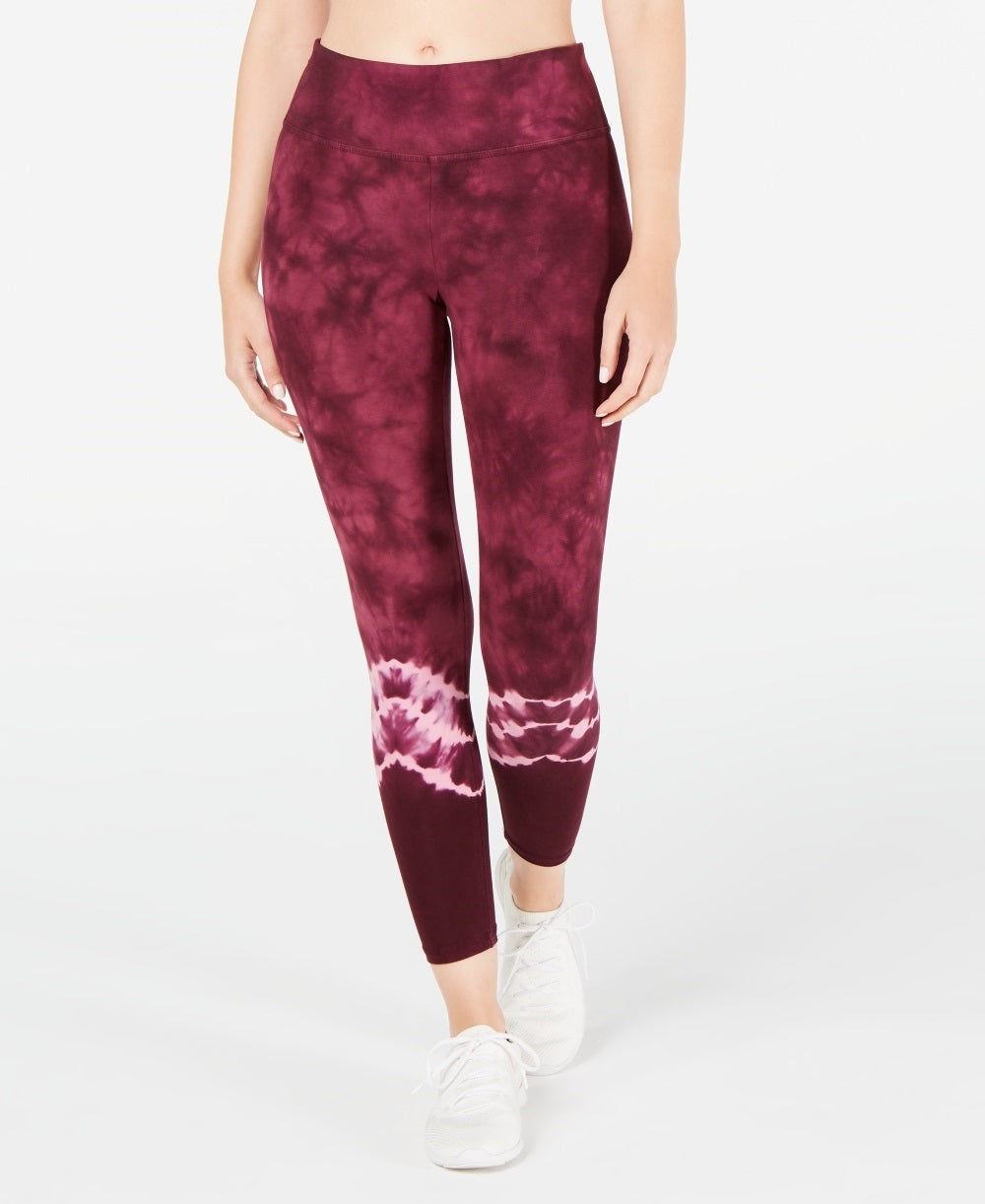 Leggings Tie-Dyed Femininas Ideology Vermelhas Tamanho X-S