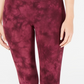 Leggings Tie-Dyed Femininas Ideology Vermelhas Tamanho X-S