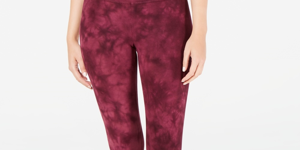 Leggings Tie-Dyed Femininas Ideology Vermelhas Tamanho X-S