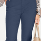 Calça Chino Feminina Style &amp; Co Azul Tamanho 2