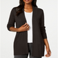 Karen Scott Cardigan Feminino Frente Aberta Marrom Tamanho XS