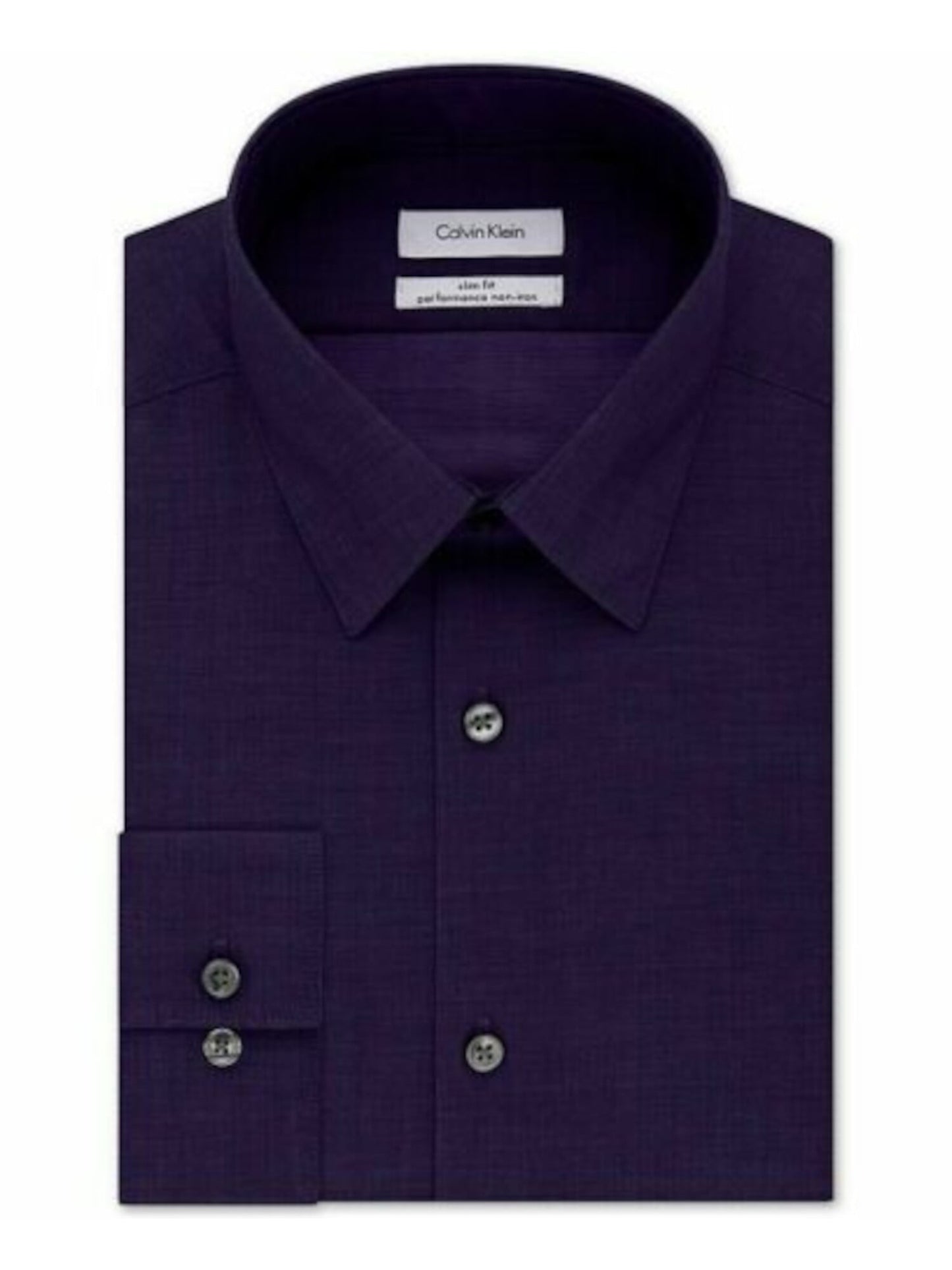 Camisa social masculina Calvin Klein manga comprida roxa tamanho 17,5 x 36 x 37