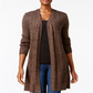 Karen Scott Cardigan Duster Feminino Marrom Tamanho Pequeno P/M