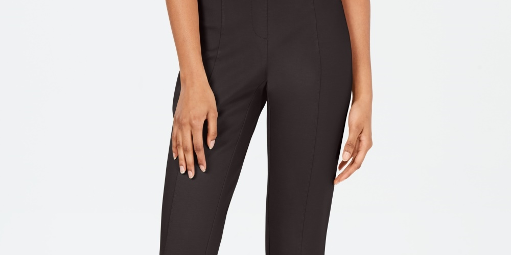 Leggings de malha Curvy SeaPonte femininas Style &amp; Co, cinza, tamanho X-S