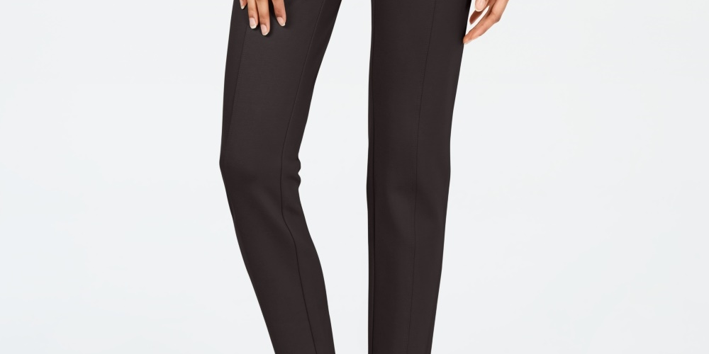 Leggings de malha Curvy SeaPonte femininas Style &amp; Co, cinza, tamanho X-S