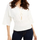 Thalia Sodi Blusa Feminina Manga Dolman Branca Tamanho X-G