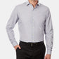 Camisa social listrada masculina Kenneth Cole Regular Fit, cinza, tamanho 27