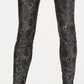 Calça skinny feminina plus size com acabamento metálico e estampado INC International Concepts, preta, tamanho 18