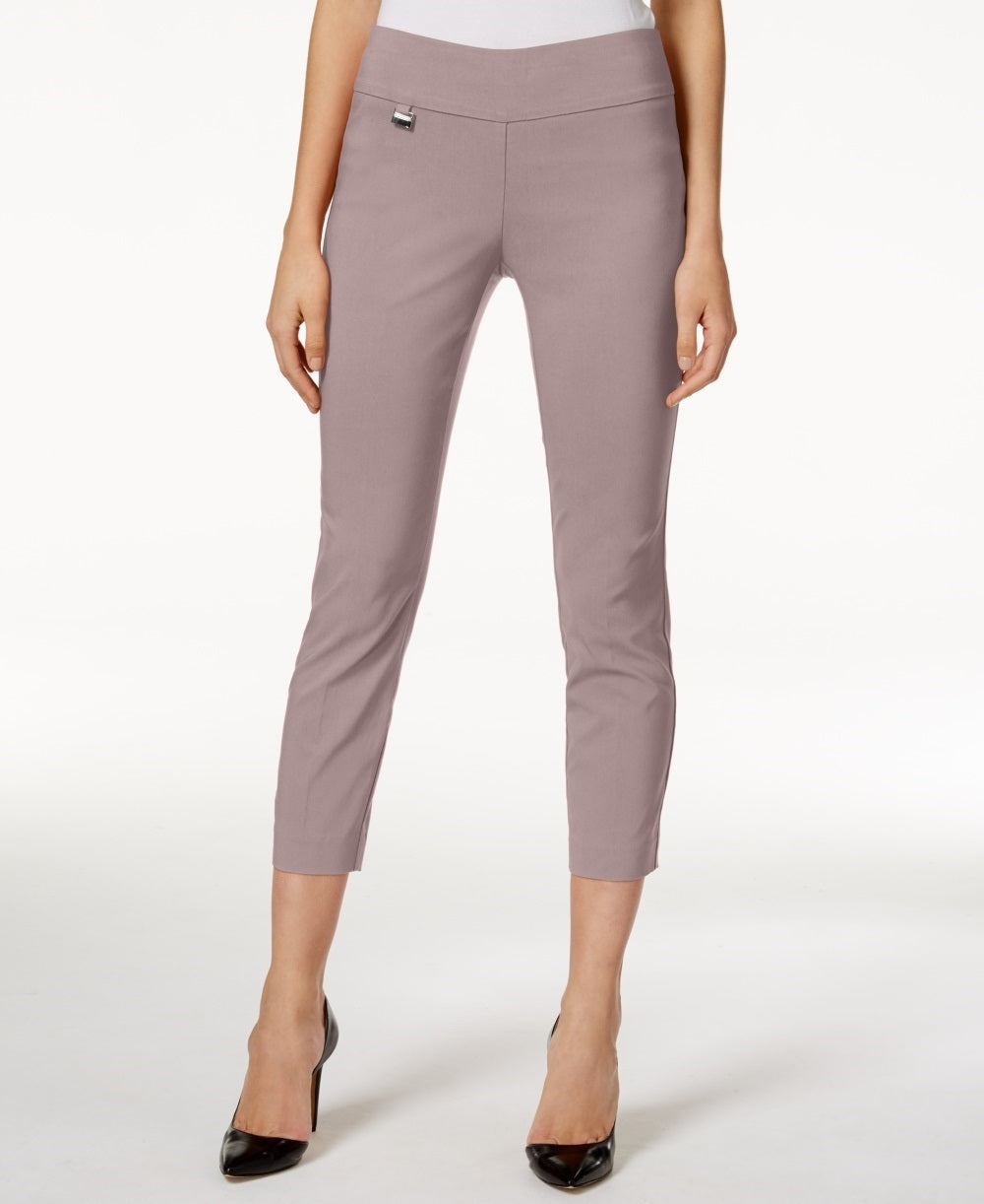 Calça Capri Feminina Alfani Tummy Control Pull On Rosa Tamanho 2 Petite