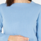 Karen Scott Suéter Feminino Gola Canoa Azul Tamanho Pequeno P/M