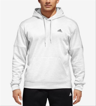Moletom com capuz Adidas Team Issue Fleece Masculino Branco Tamanho Médio