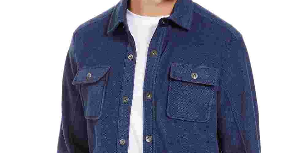Jaqueta Tommy Bahama Ocean Deep Masculina Azul Tamanho XXX-G