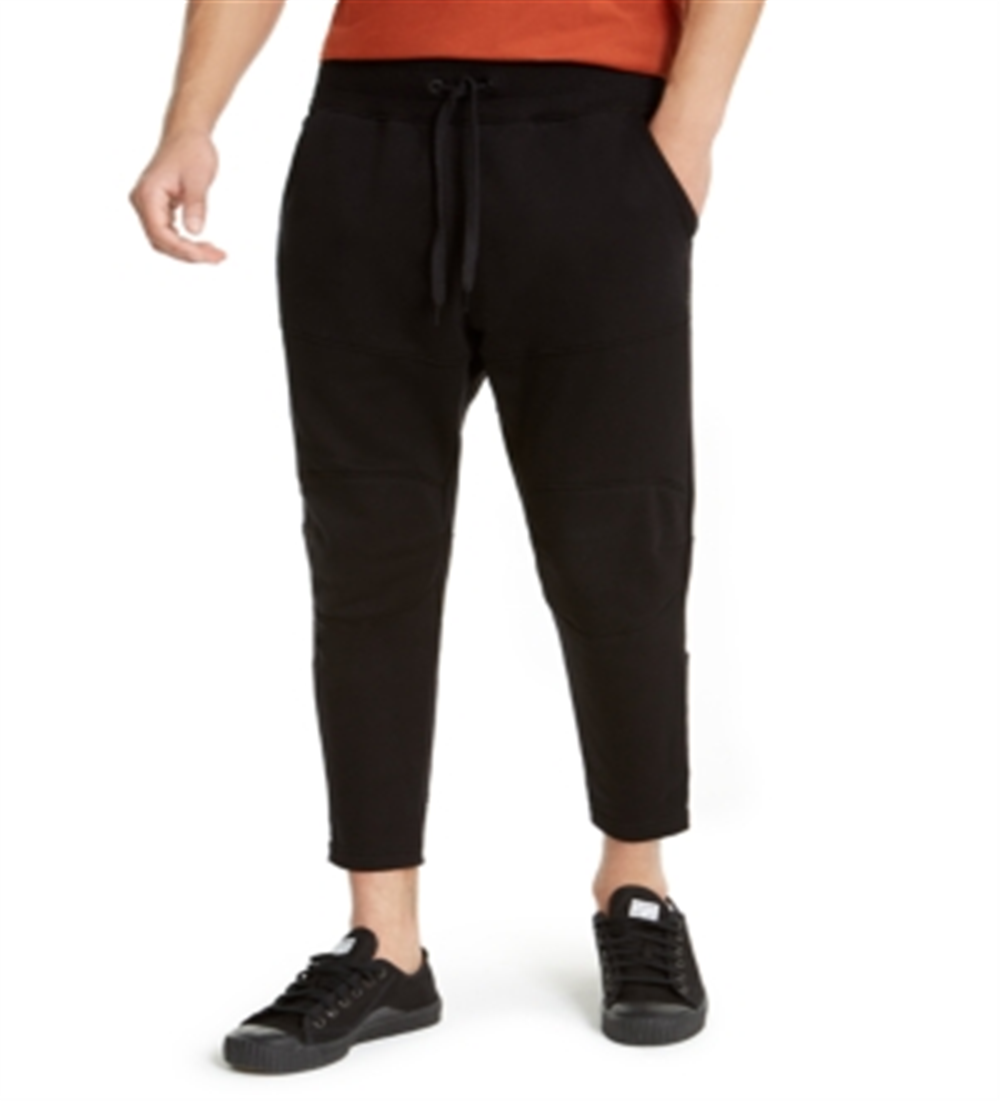 Calça de moletom masculina G-Star Raw confortável casual preta tamanho XX-G