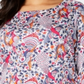 Charter Club Plus Cotton Printed Feminino Manga 3/4 Top Verde Vários Tamanhos 3X