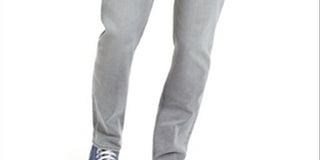 Calça jeans masculina American Rag Iron Stretch reciclada repreve cinza-preta tamanho 36x30