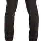 Calça social masculina Reaction Kenneth Cole, micro stretch, pied-de-poule, skinny fit, cós flexível, frente lisa, marrom, tamanho 29x30