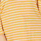 Charter Club Top feminino listrado plus size com decote canoa, amarelo, tamanho 2X