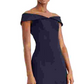 Vestido Calvin Klein Feminino Ombro a Ombro Azul Tamanho 4