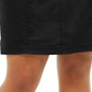 Saia-calça feminina Karen Scott Plus Knit com cós alto, preta, tamanho 22W
