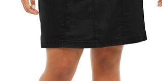 Saia-calça feminina Karen Scott Plus Knit com cós alto, preta, tamanho 22W