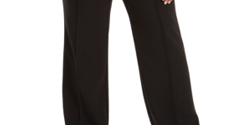 Calça Alfani Plus Size Feminina Cintura Alta Preta Tamanho 18W