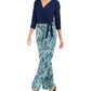 Terno feminino estampado NY Collection SurPetite Lice JumPetite tamanho azul marinho Petite XL