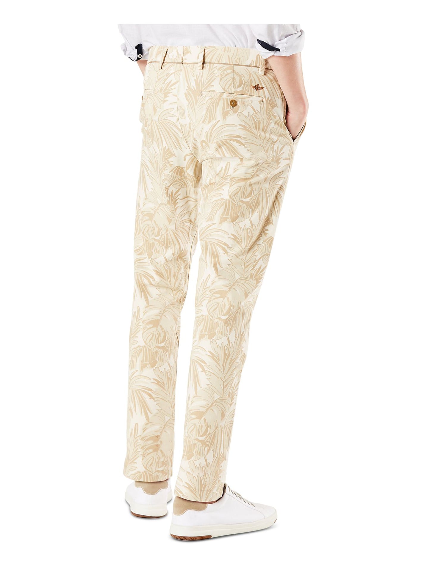 Calça Chino Masculina Dockers com Estampa Elástica e Corte Slim Fit, Tamanho 38X29