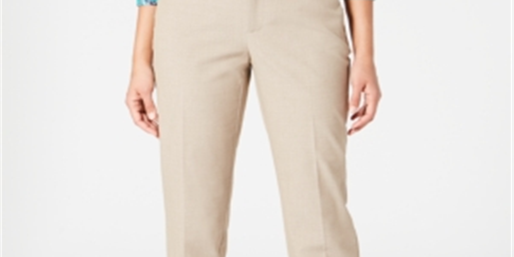 Calça feminina Charter Club Slim Fit até o tornozelo, marrom, tamanho 16