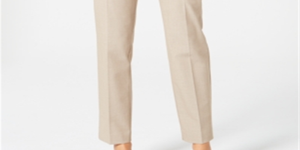 Calça feminina Charter Club Slim Fit até o tornozelo, marrom, tamanho 16