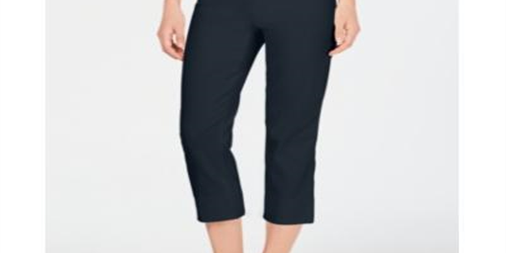 Calça Capri Feminina Charter Club Azul Tamanho 10