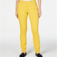 Calça jeans feminina Lexington reta, tamanho 8, amarela, Charter Club