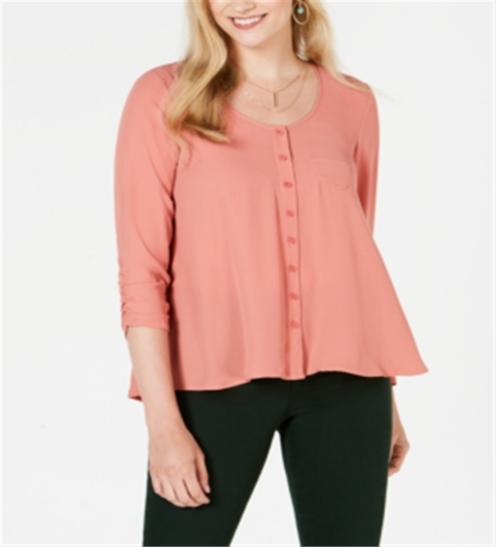 Top curto estilo feminino estilo &amp; co, laranja, tamanho grande