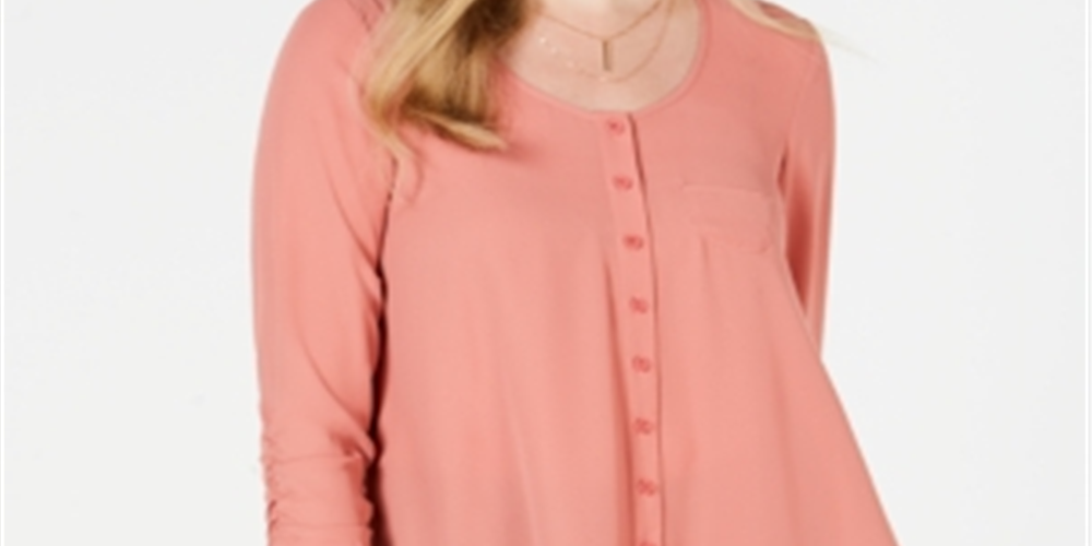 Top curto estilo feminino estilo &amp; co, laranja, tamanho grande